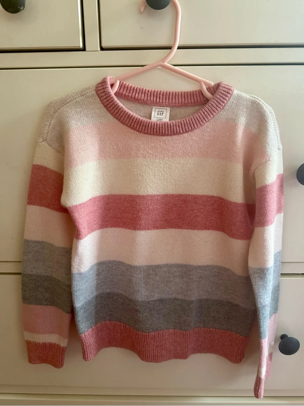 GAP Pink and Sparkles Girls Crewneck Sweater